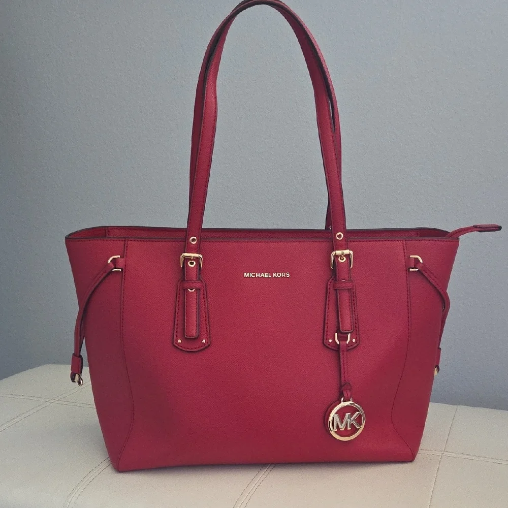 Michael Kors Red Tote Bag